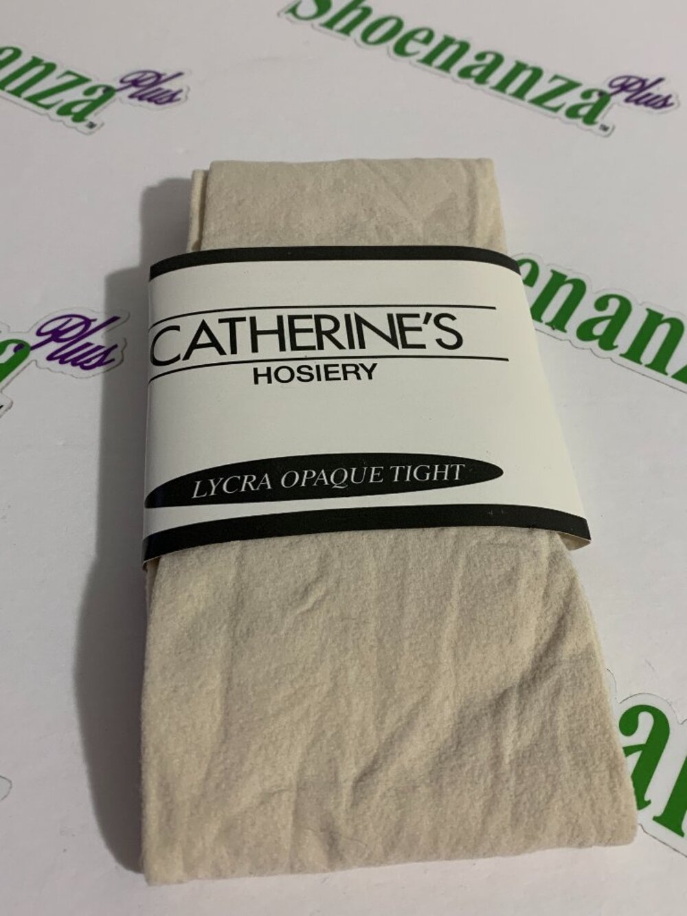 Catherines Tights Opaque Lycra 40 Denier Hosiery Linen Plus Size 5X  6X